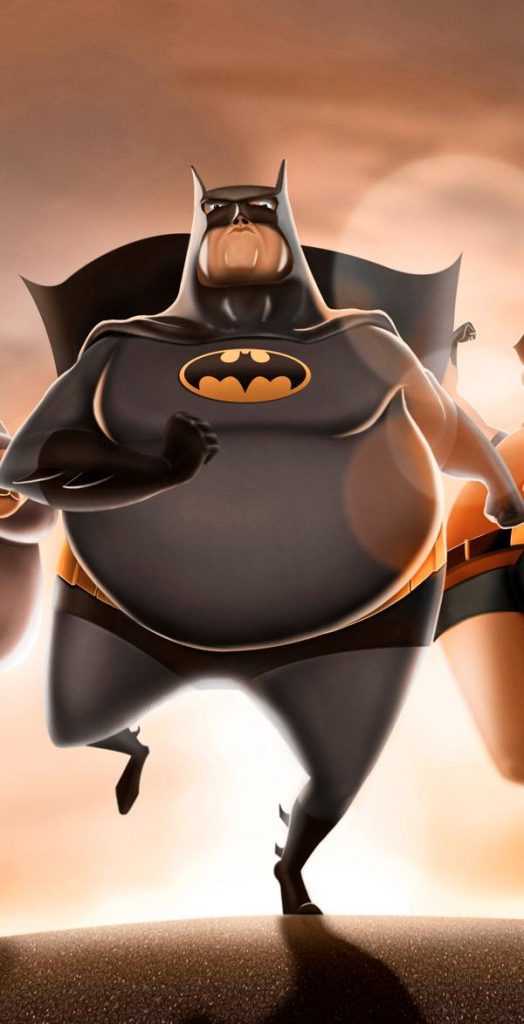 Fat Superheroes illustrations