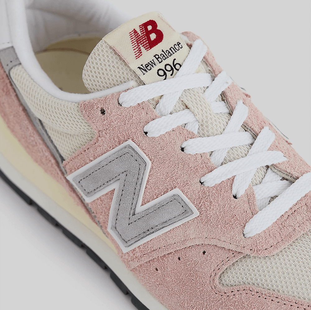 New balance gris y cheap rosa 996